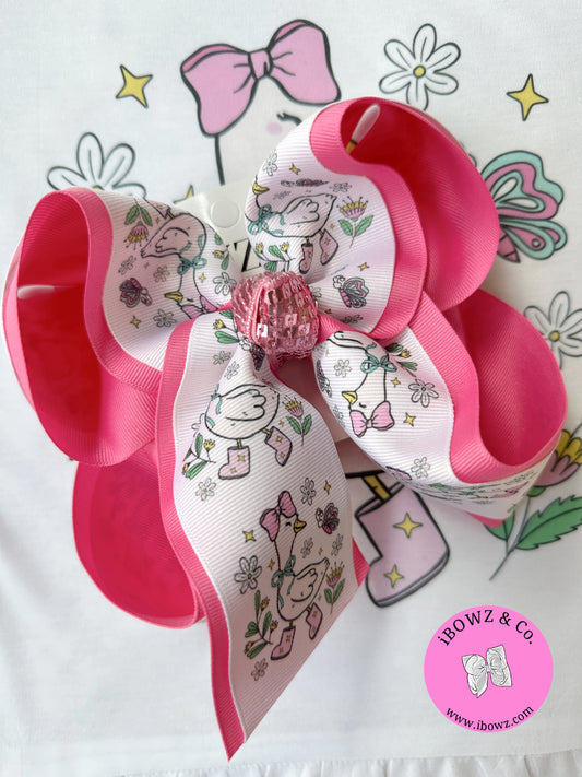 Trending Silly Goose HairBow and Tee ~ She'll be Trending this Spring