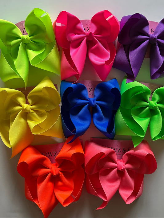 Neon Solid Color Bundle | Solid Grosgrain hairbows |Bundle and Save $$