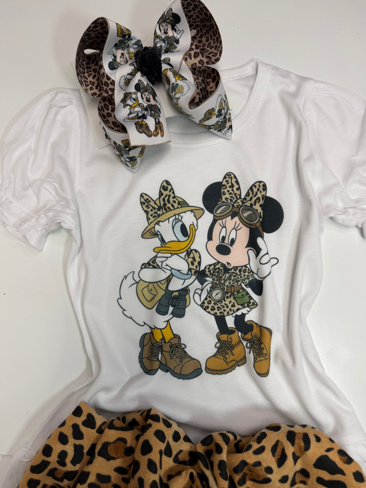 Safari Adventure Character Boutique Tee & Hairbow Outfit ~ Perfect for Park Days,Vacations, Birthdays & Every adventures