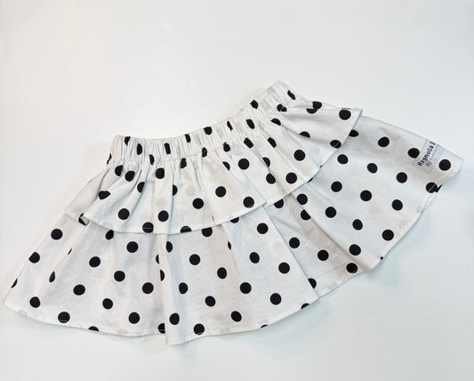 Preorder - New Magnolia Rose Boutique Black and white Polka Dot 2 Layer Skirt ~Designed for your Twirl Girls who Love to be Unique
