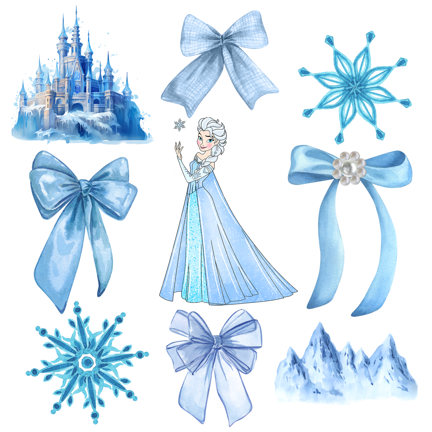 Choose your Disney Princess T- Shirt & Matching Hairbow ~ Disney Inspired Custom OOAK Exclusive Design