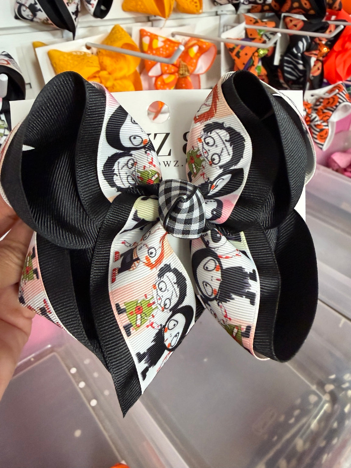 Halloween girls Biggie 5 inch hair bow