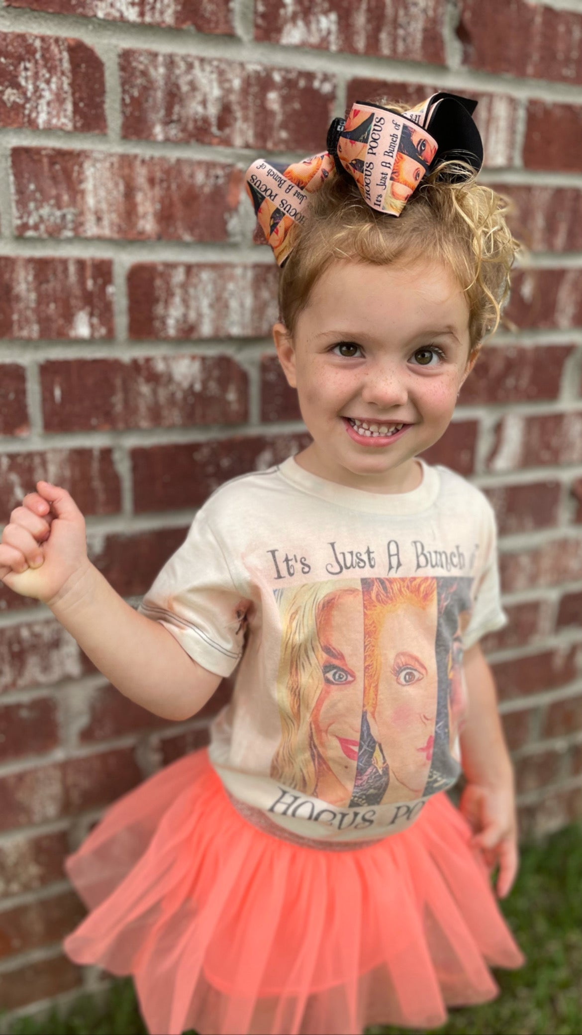 Summerween Halloween ~ Our Best Seller for Halloween ~ The Witches are Back ~ Inspired by Hocus Pocus Sanderson Sisters Bleached Tee & Matching Hairbow