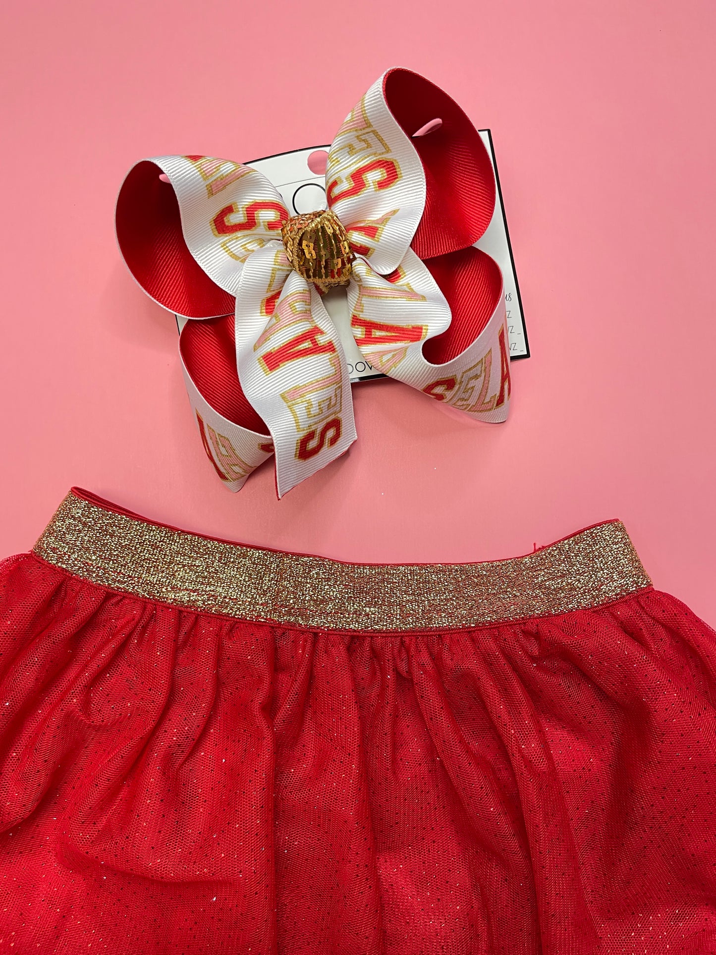 {BOW ONLY} Valentines Day Faux Patch Name Bow ~ Exclusive iBOWZ design