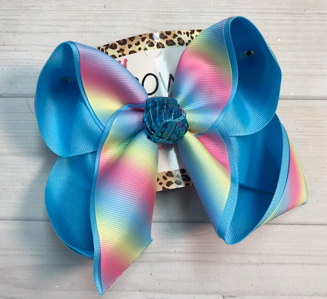 Unicorn, Chevron & Ombre Fun Spring Hair bow Bundle of 3