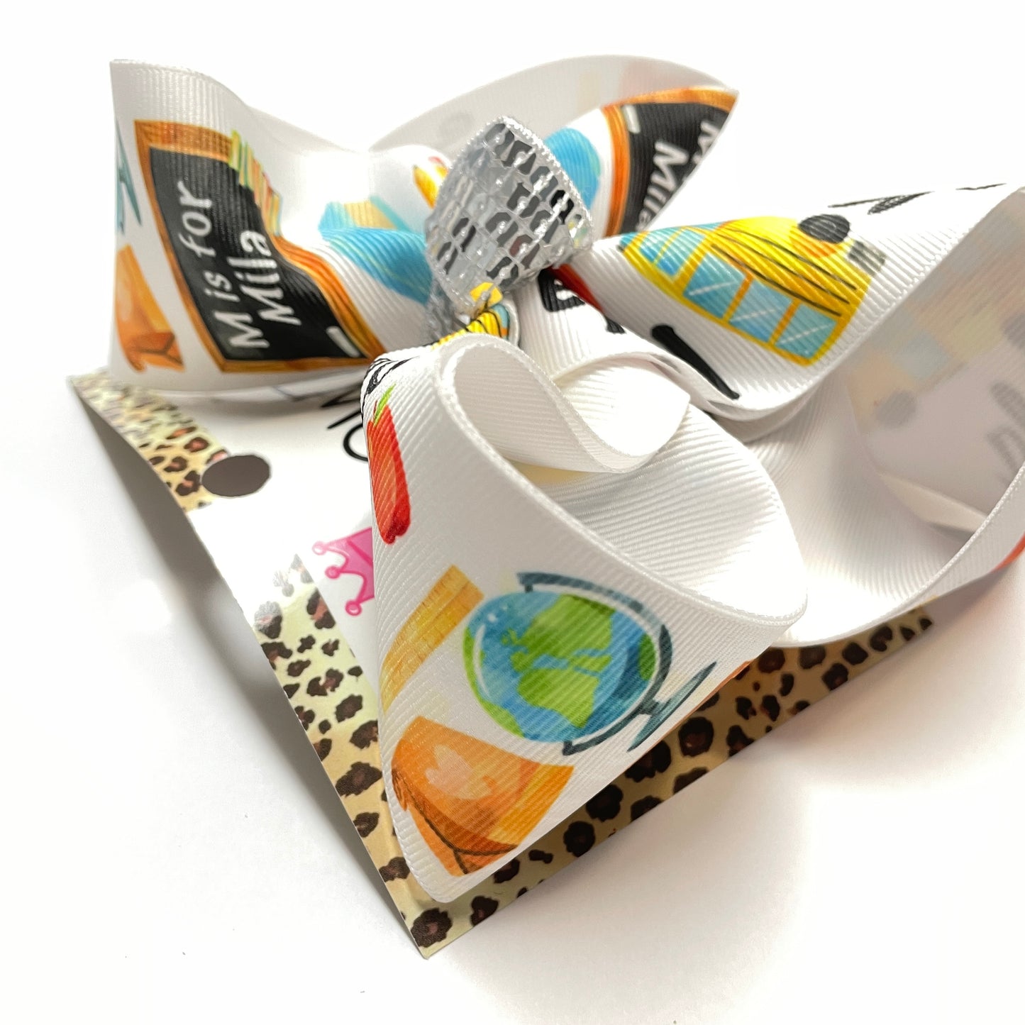 Personalized School Hairbow with your girls name ~ Perfect for School Time