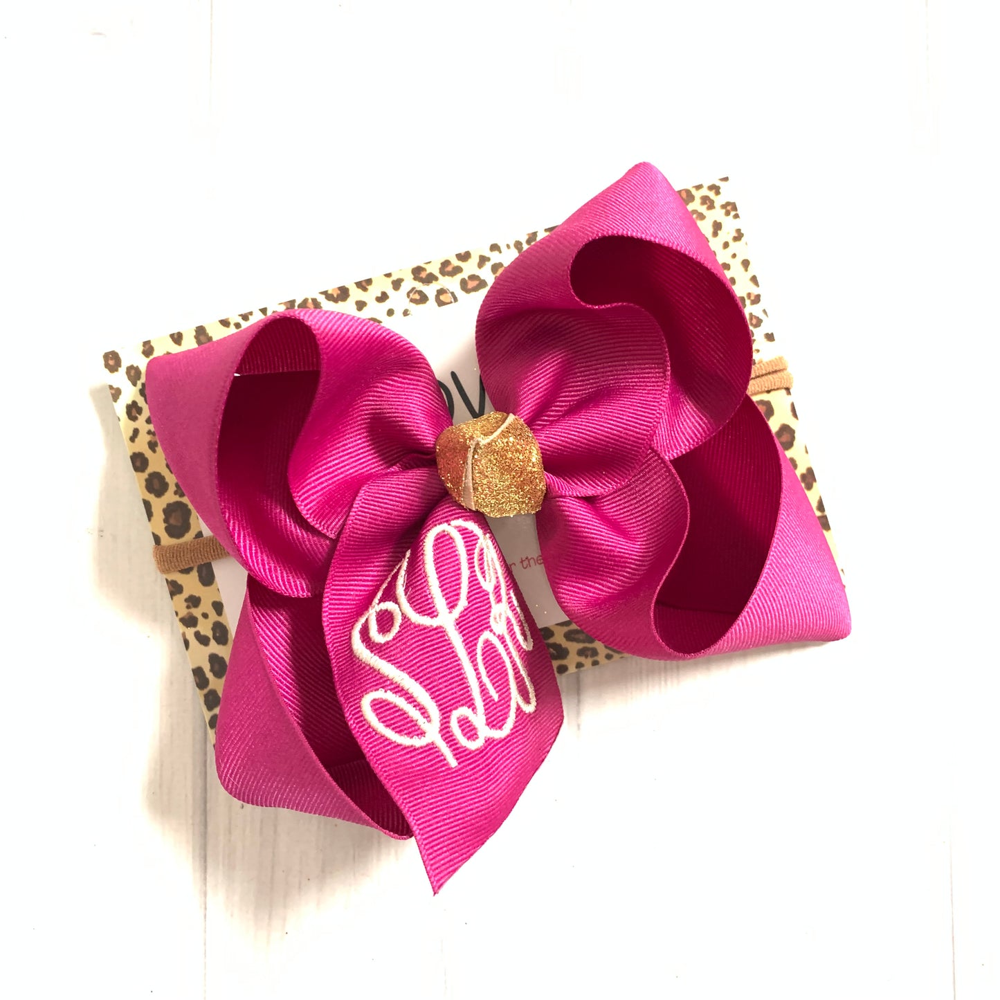 Jewel-tone Fall Monogram Triple Initial Monogram ~ Choose your bow color ~ by iBOWZ