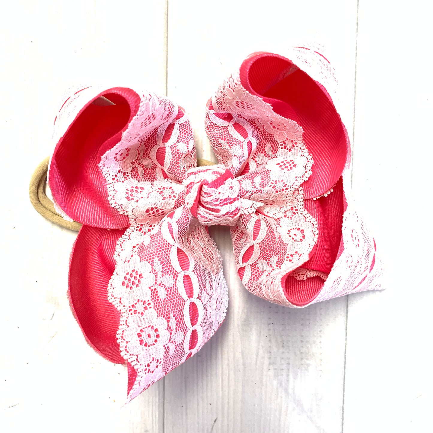 Spring Lace bows ~ Choose your bow color~ iBOWZ Fun & Funky Hairbow