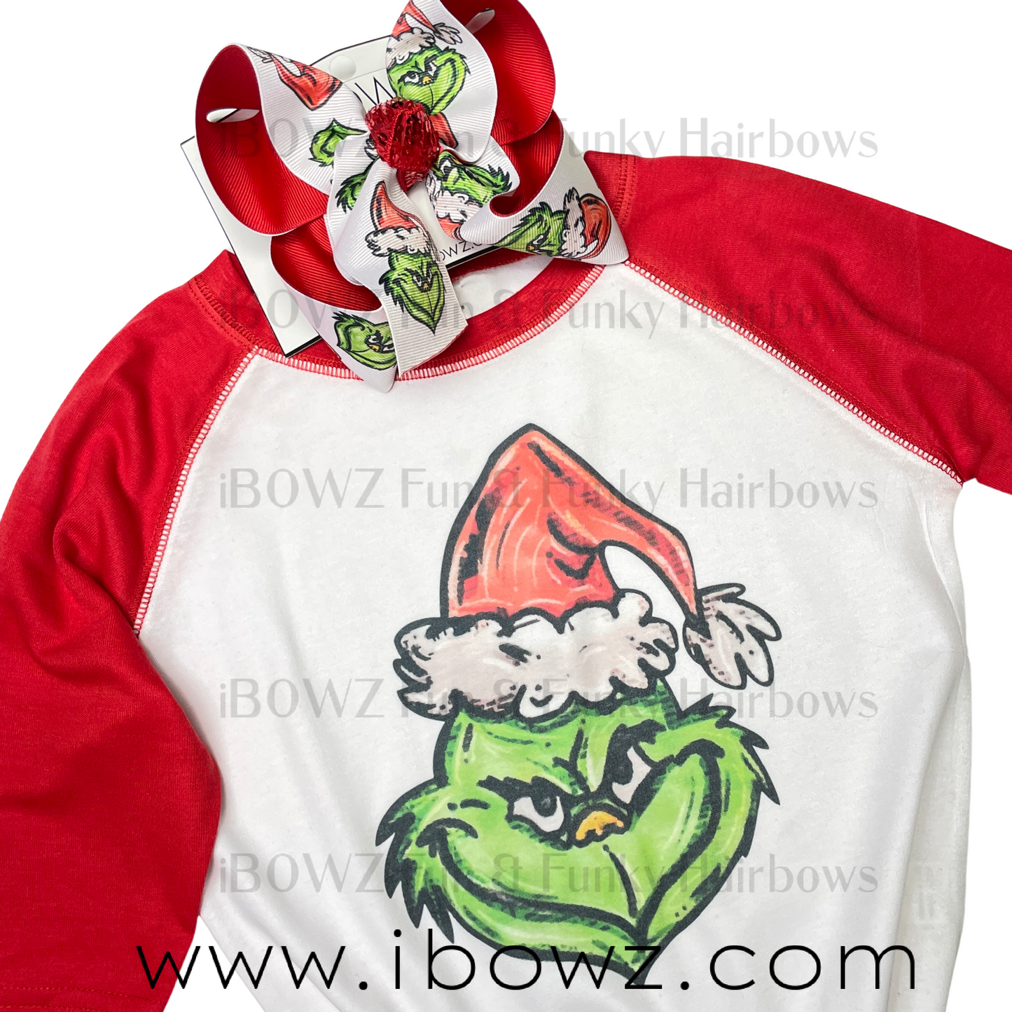 Grinchmas Time is Here! The OG Grinchy Tee & Matching hairbow ~ Limited Time Only