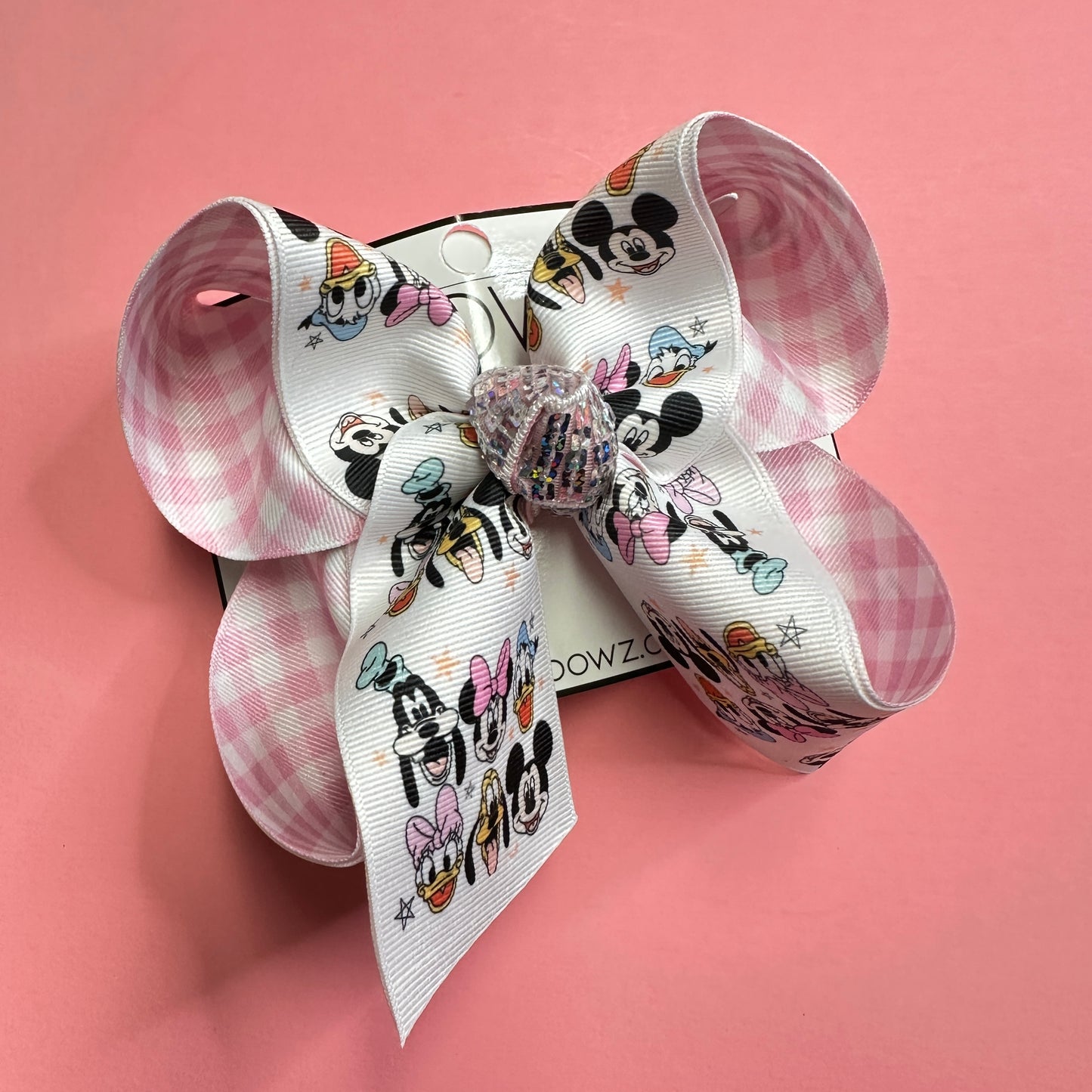 The Disney Gang Shirt & Hair bow Combo ~ Disney Inspired Custom OOAK Exclusive Design by iBOWZ Fun & Funky Hairbows