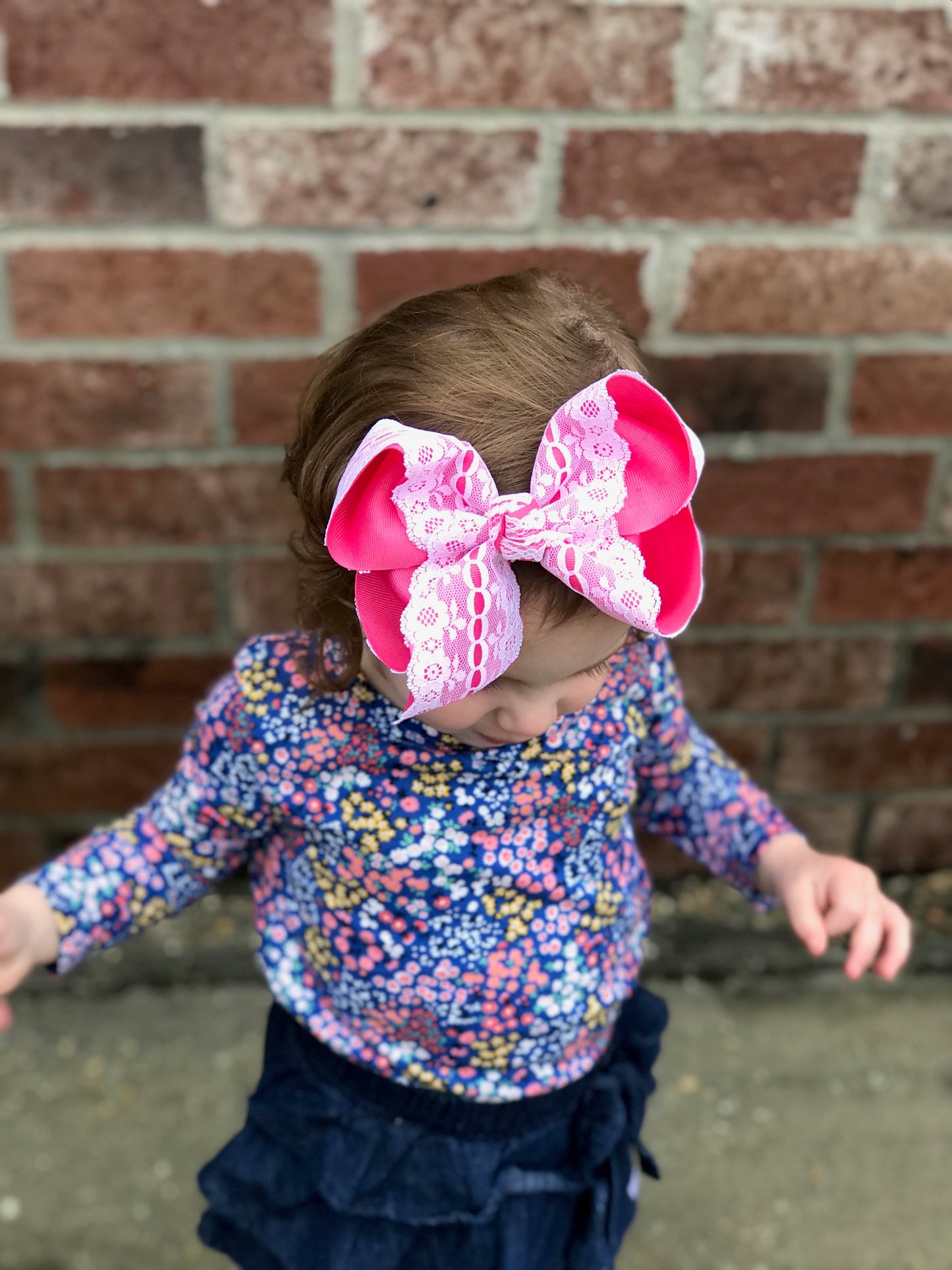 Spring Lace bows ~ Choose your bow color~ iBOWZ Fun & Funky Hairbow