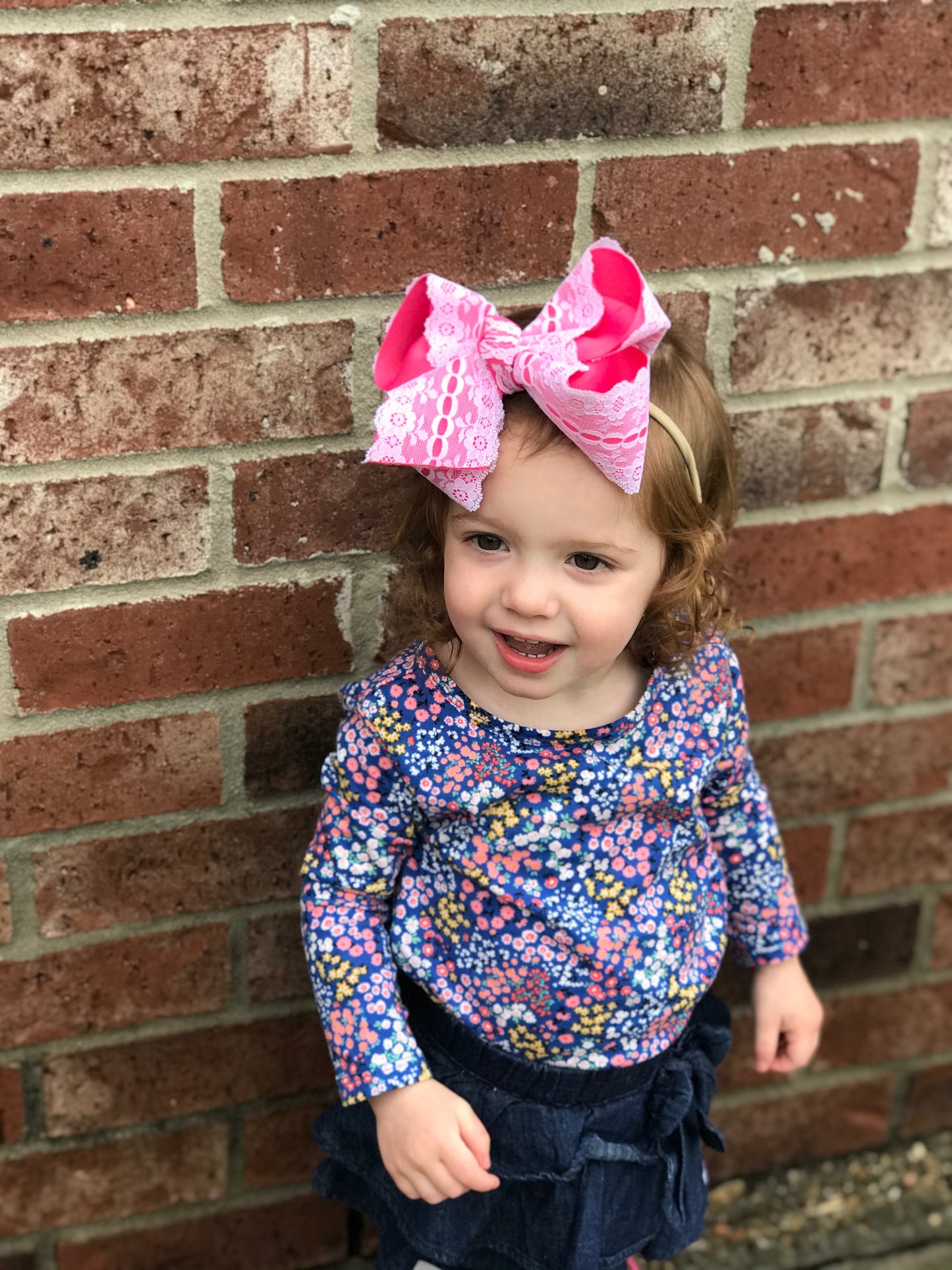 Spring Lace bows ~ Choose your bow color~ iBOWZ Fun & Funky Hairbow