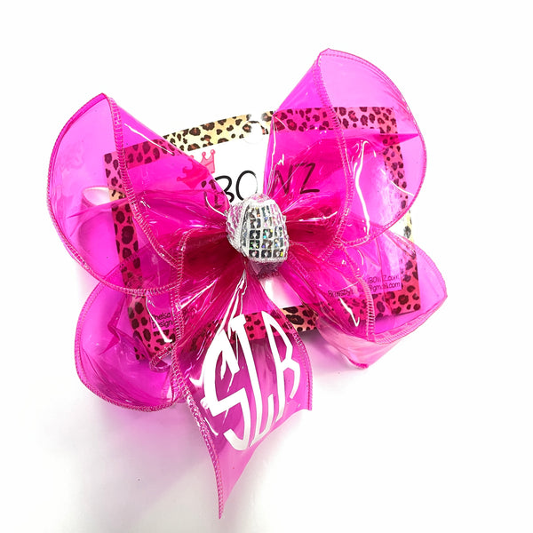 Monogram Large & XLG Jelly Bow  ~ Monogram Personalized Waterproof Jelly Fun