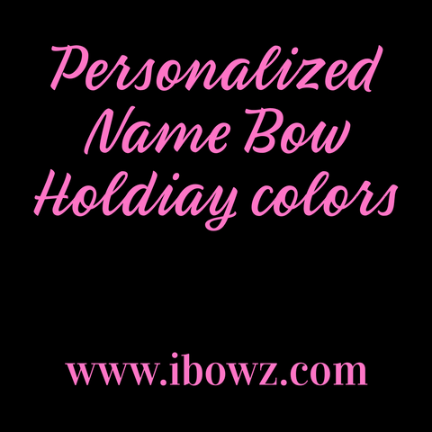 Exclusive Personalized Name BOW CLUB | New Name Bow Every Month | iBOWZ Fun & Funky hairbows