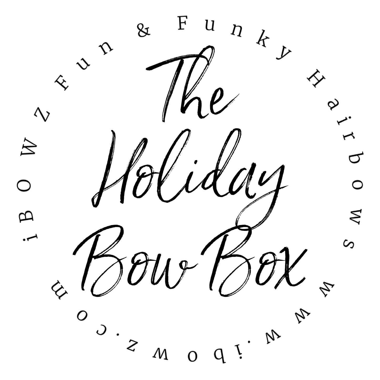 The Holiday Bow Box | Subscription Bow Box | 3 New Holiday Bows Every Month | iBOWZ Fun & Funky hairbows