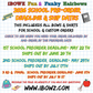 LARGE BOWS 6"  |  School Spirit Fun bows |  Surprise school bows in your school colors