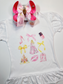 Choose your Disney Princess T- Shirt  & Matching Hairbow ~ Disney Inspired Custom OOAK Exclusive Design
