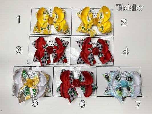 RTS- Ready 2 Ship Bows -  TODDLER 3"  hair bow