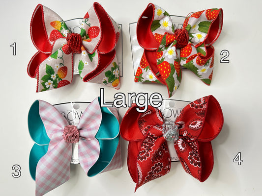 RTS- Ready 2 Ship Bows - LARGE 6"  hair bow