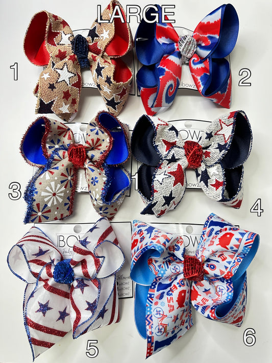 RTS- Ready 2 Ship Bows - LARGE 6"  hair bow