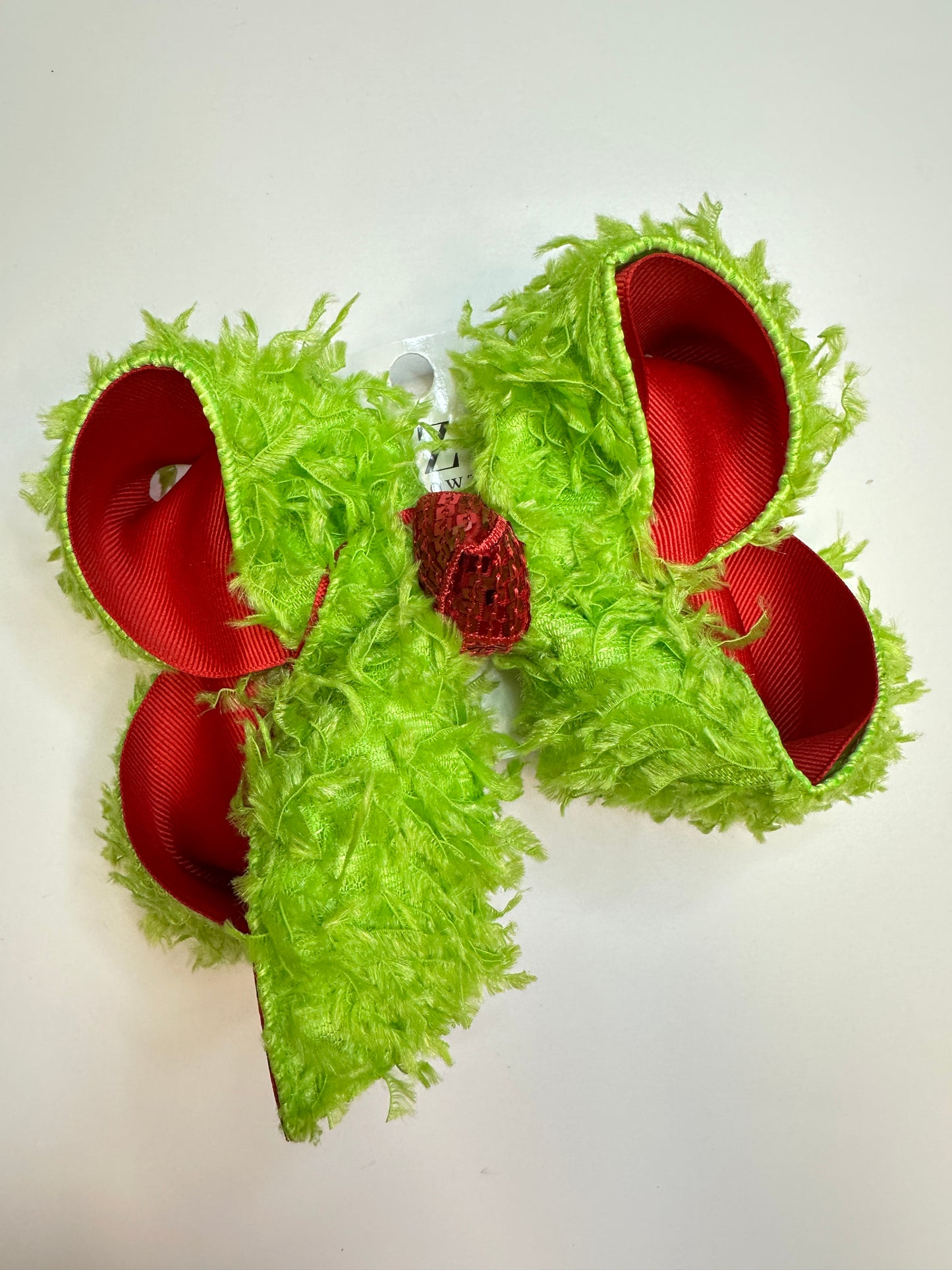 Christmas Grinch Inspired Hairbow for your Girls