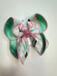 Christmas Nutcracker Pink and Mint Colored Inspired Hairbow for your Girls