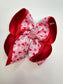 Christmas Santa Claus Pink & Red  Fun Hairbow for your Girls Southern bow
