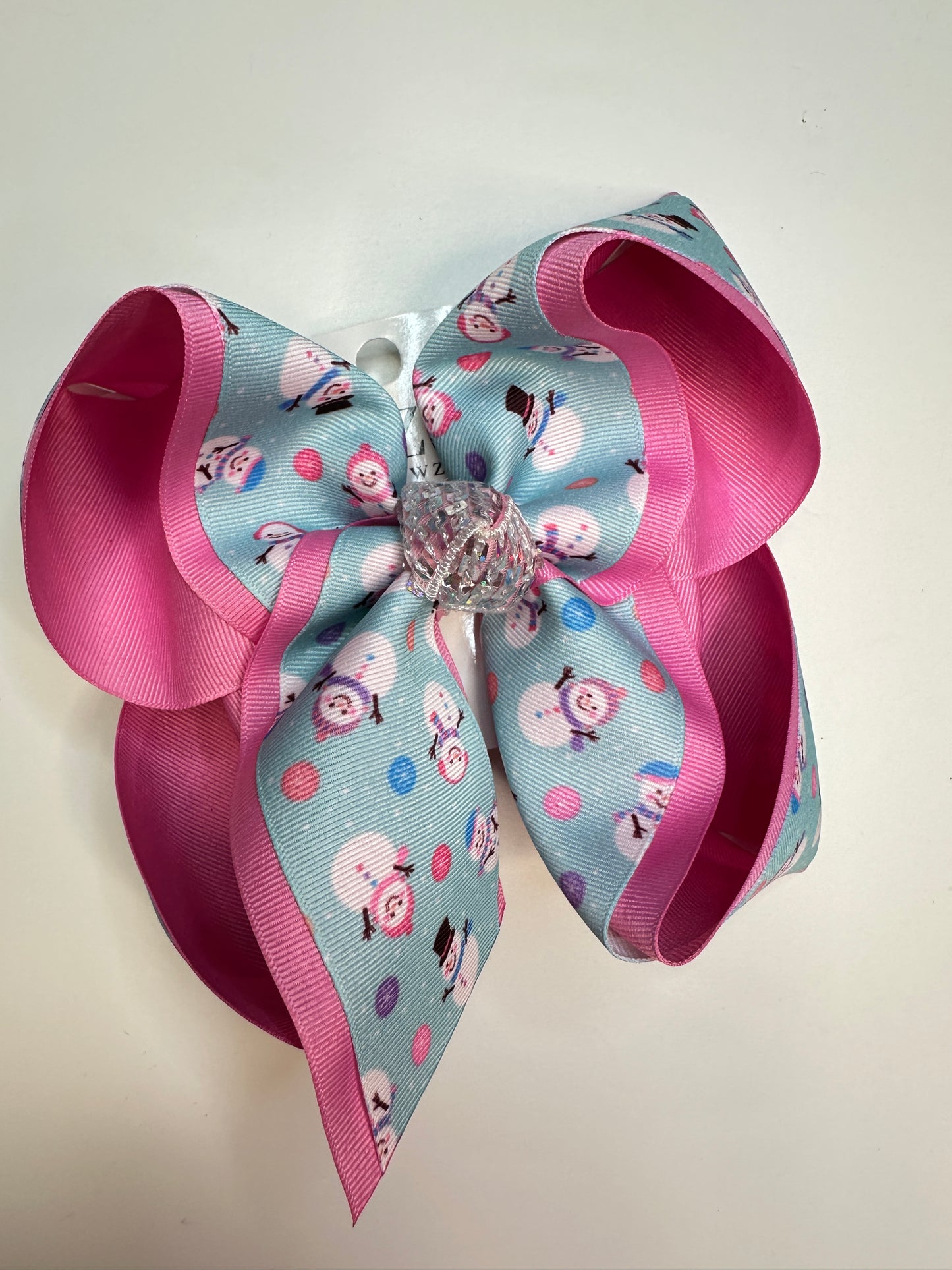 Christmas Snowman Fun Hairbow for your Girls Southern bow