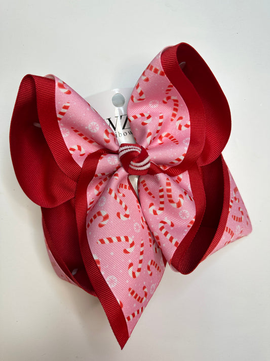 Christmas Candy Cane Fun Hairbow for your Girls Southern bow