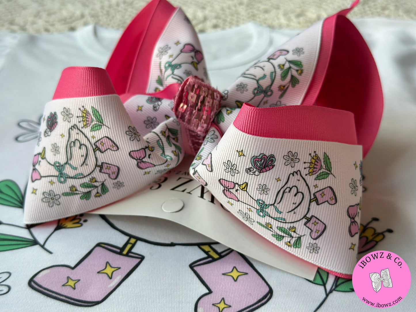 Trending Silly Goose HairBow and Tee ~ She'll be Trending this Spring
