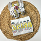School Pencil Custom Personalized Name Tee and Matching Hair bow Combo ~ Super cute for school time~  Exclusive iBOWZ design