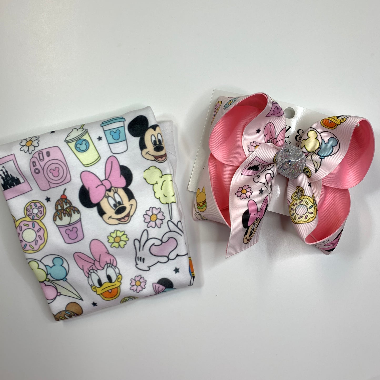 Magic Parks Favorite Things  OOAK HairBow and Matching Tee Combo ~ Choose Combo, Bow or Tee ~ Perfect for your Princess loving Little Girls