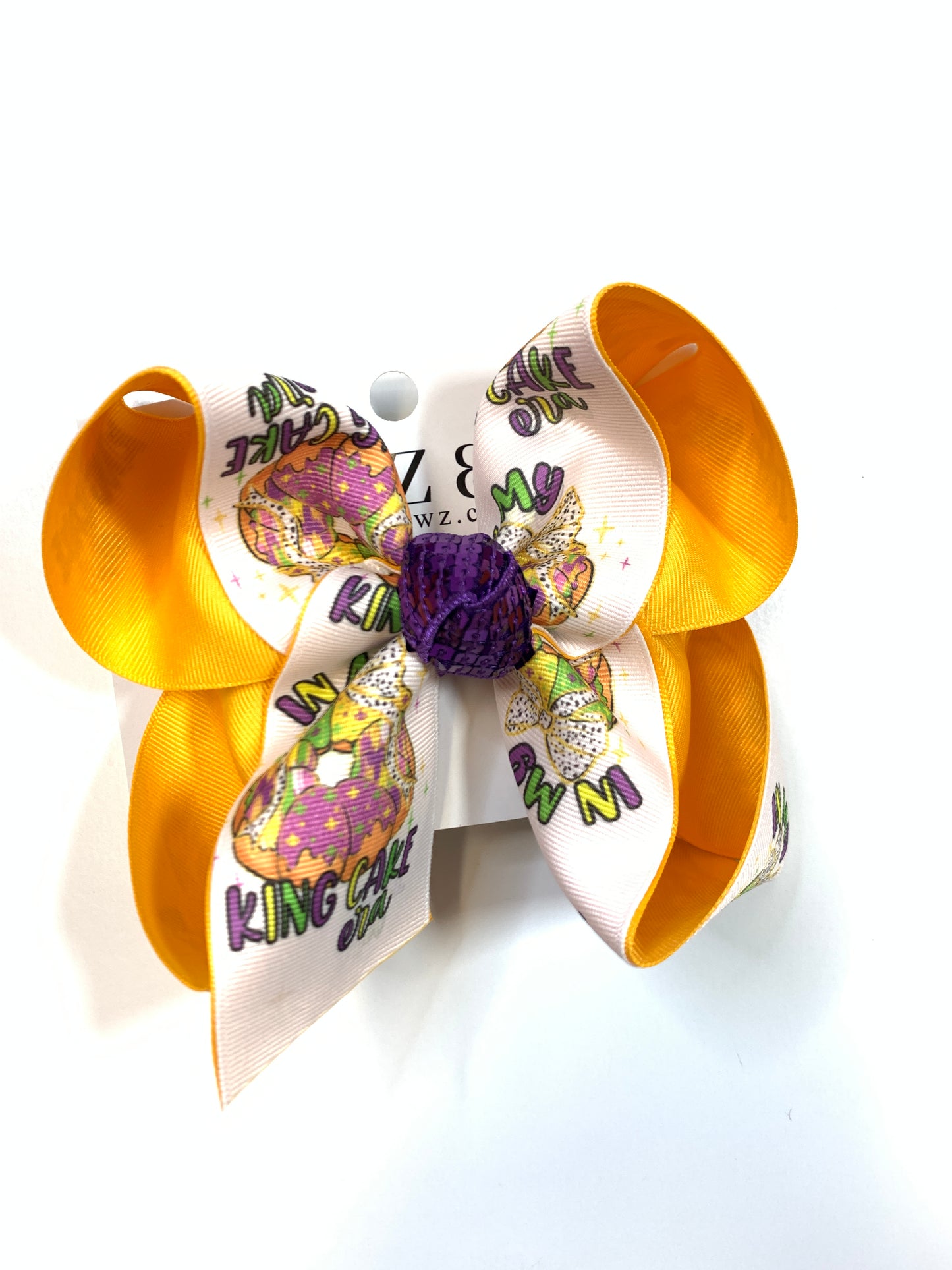 Mardi Gras " In my King Cake Era"  Tee Shirt  & Matching Hair bow  ~Choose Combo, Bow Only or Tee Shirt Only