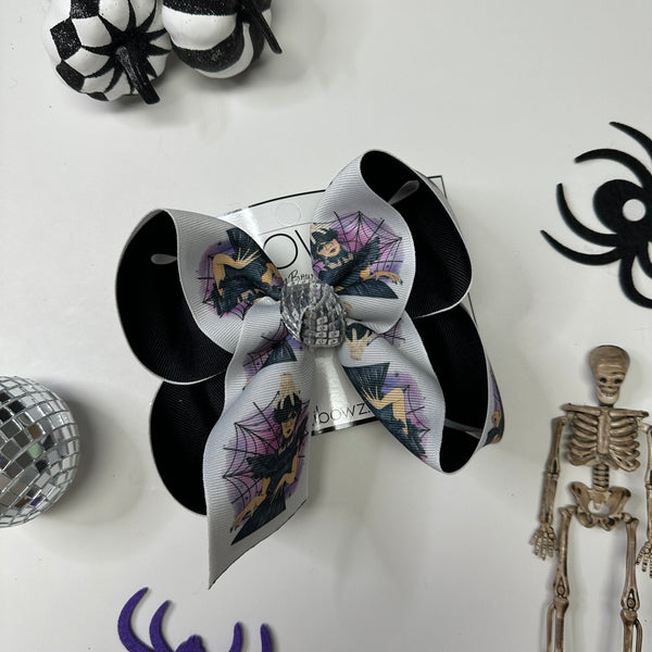 {Bow Only}  Wednesday Addams Inspired Hair bow ~ Perfect for Wednesday lovers and Halloween ~ OOAK Hairbow by iBOWZ Fun & Funky hair bows