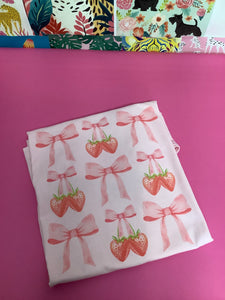 Trendy Bow & Strawberry Vintage Graphic Shirts - Choose T-shirt or Sweatshirt ~ Ships in 3-5 days ~ Custom Made~ please read descriptions before ordering