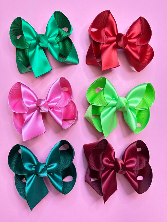 New Satin Bows ~ Perfect Dressy bows~ Choose your Color  & Size ~ Limited Time