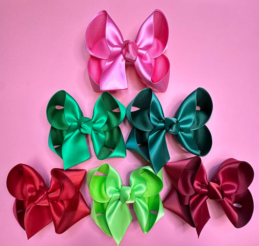 New Satin Bows ~ Perfect Dressy bows~ Choose your Color  & Size ~ Limited Time