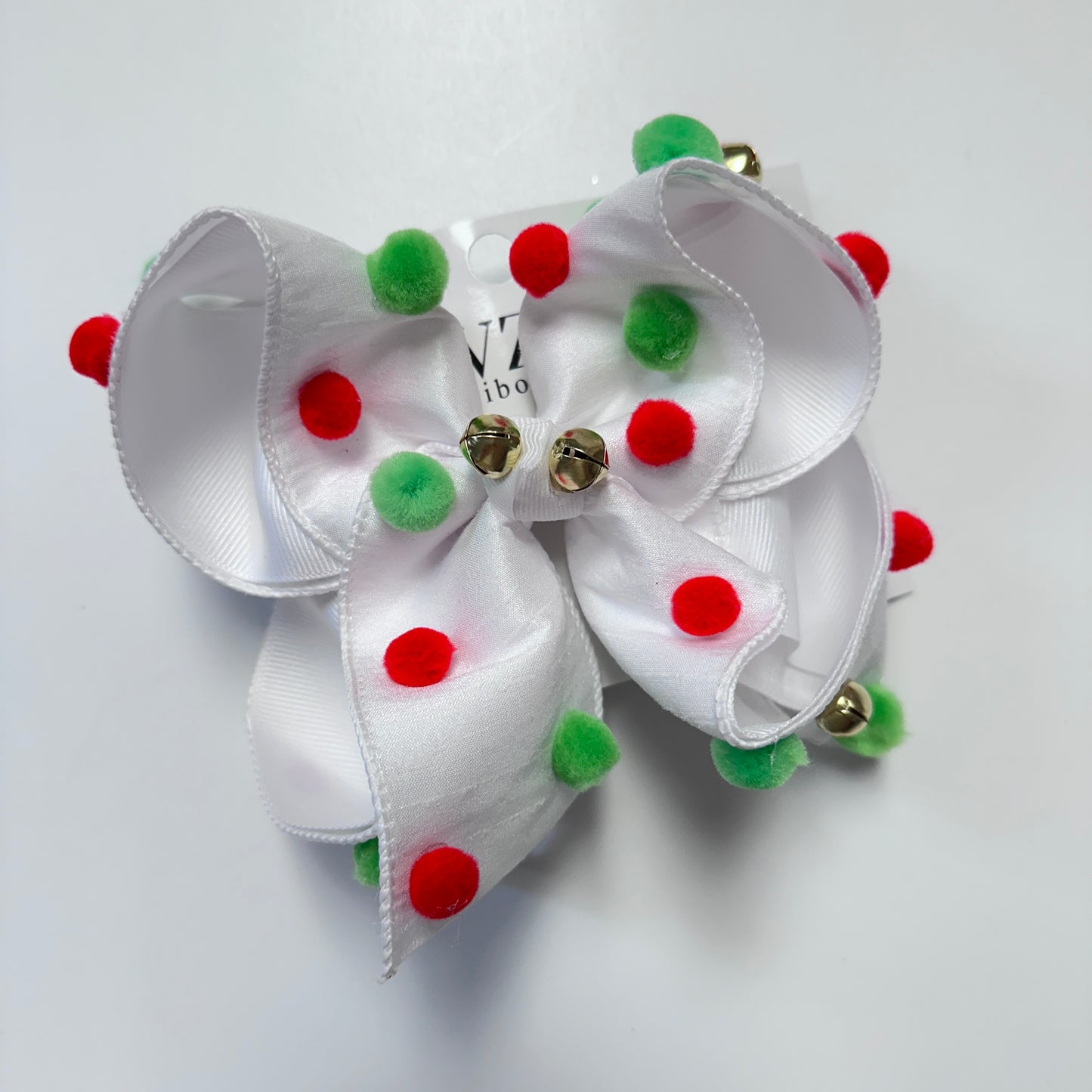 Jingle Bells Pompom Christmas Fun hair bows