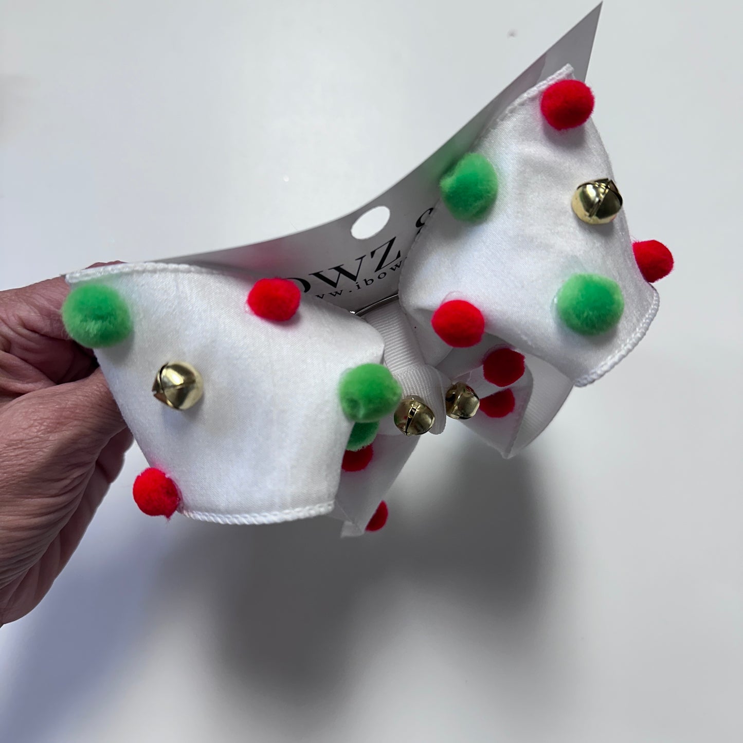 Jingle Bells Pompom Christmas Fun hair bows