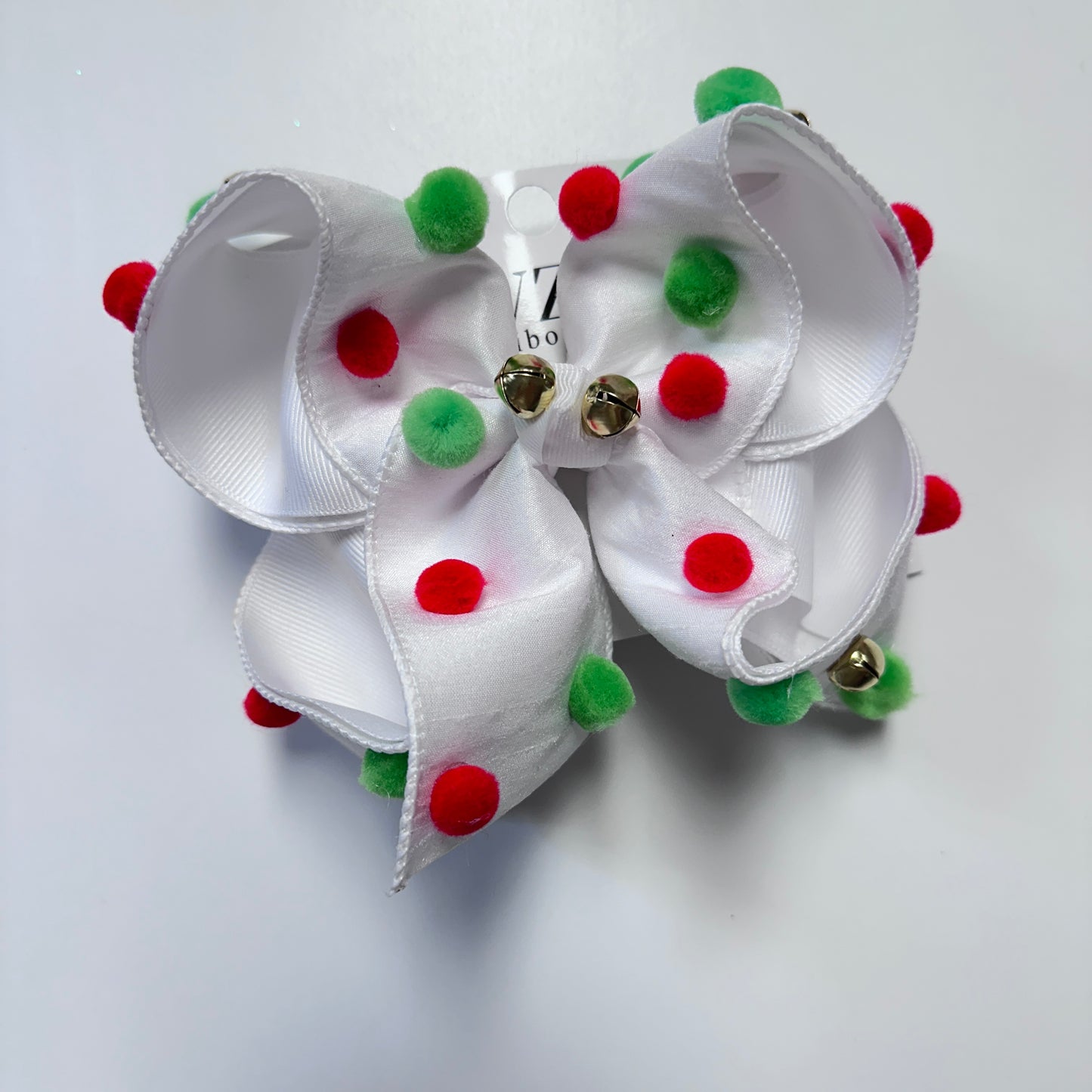 Jingle Bells Pompom Christmas Fun hair bows