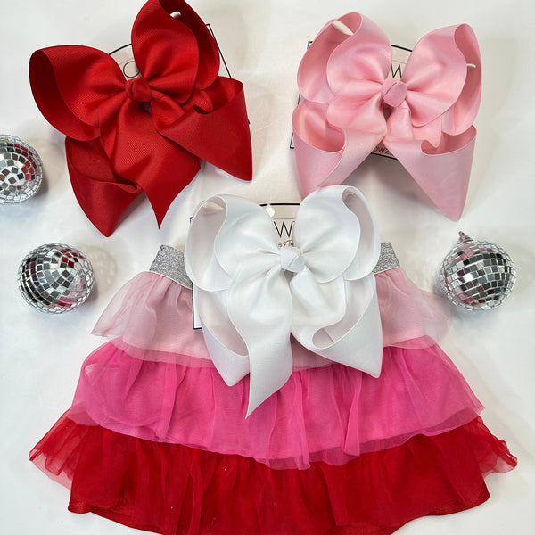 Valentines Day Must have Solid Color hairbows by iBOWZ | Bundle or Choose individual bows | Every Girl needs a BOW  in there Life- TIKTOK LISTING