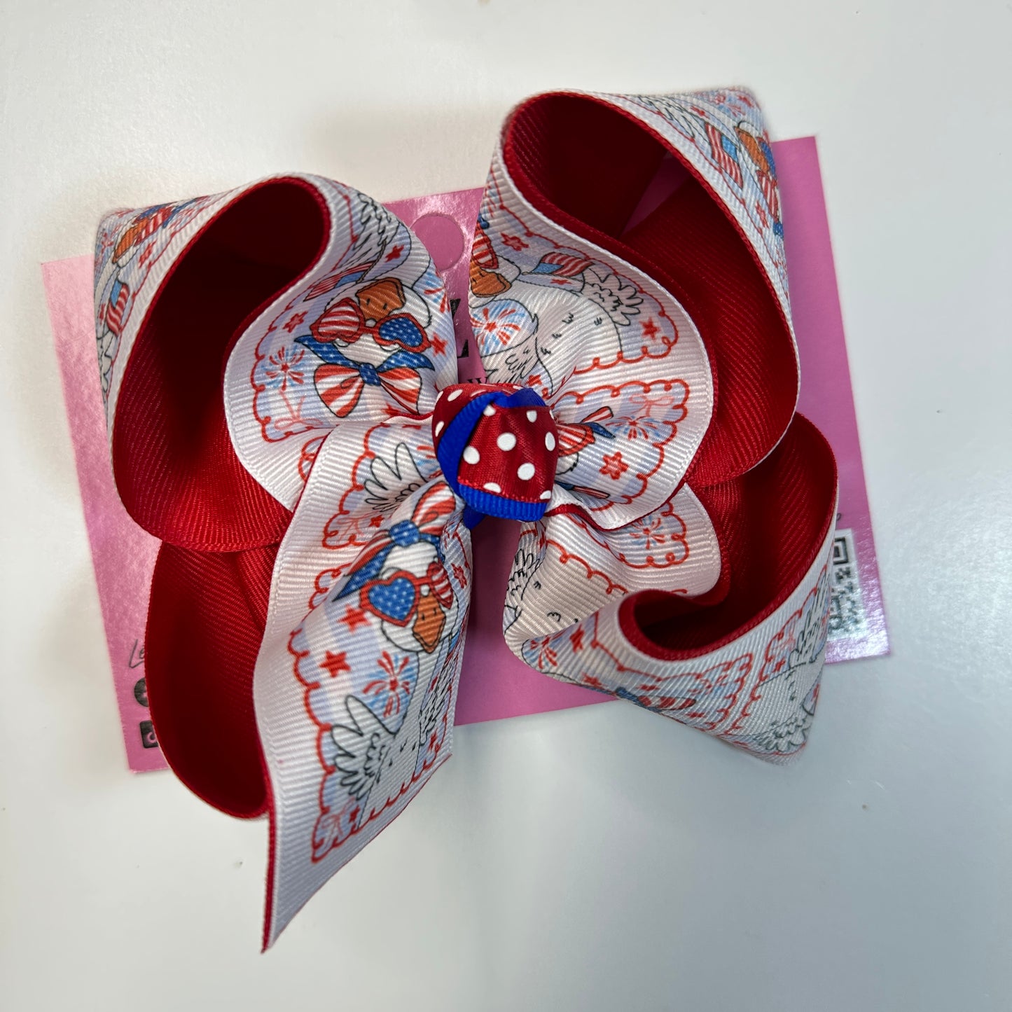 Trending RWB Silly Goose HairBow and Tee ~ She'll be  Trending for all yalls Festivities !!