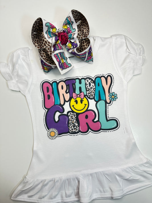 Oh-So-Cute Birthday Girl Hairbow & Matching Tee ~ Make her big day extra special with this must-have birthday set!