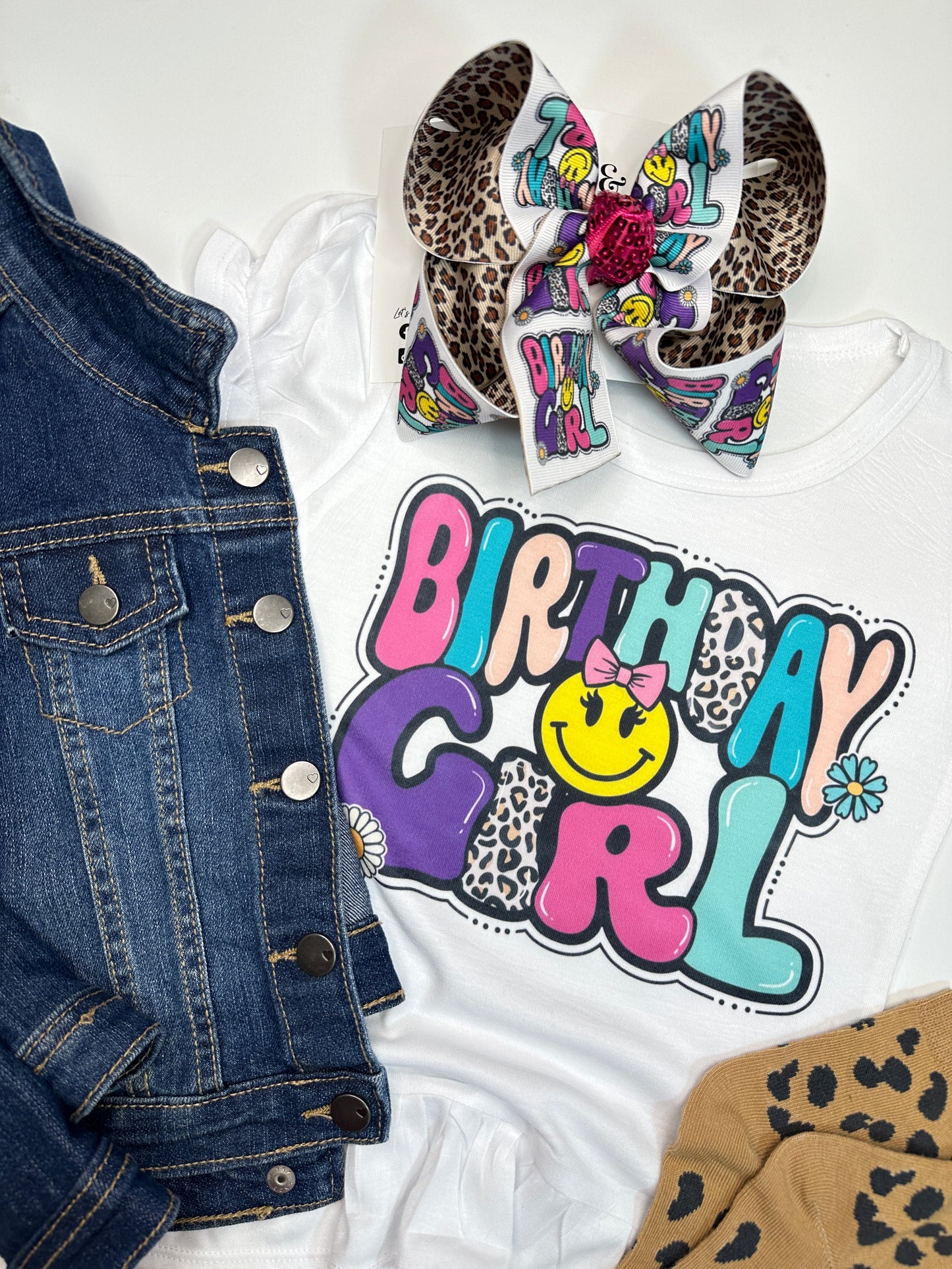 Oh-So-Cute Birthday Girl Hairbow & Matching Tee ~ Make her big day extra special with this must-have birthday set!