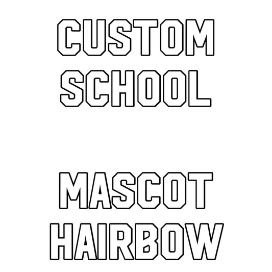 Custom School MASCOT Spirit Hairbow Preorder ~Back to school ~ by iBOWZ- Mascot only