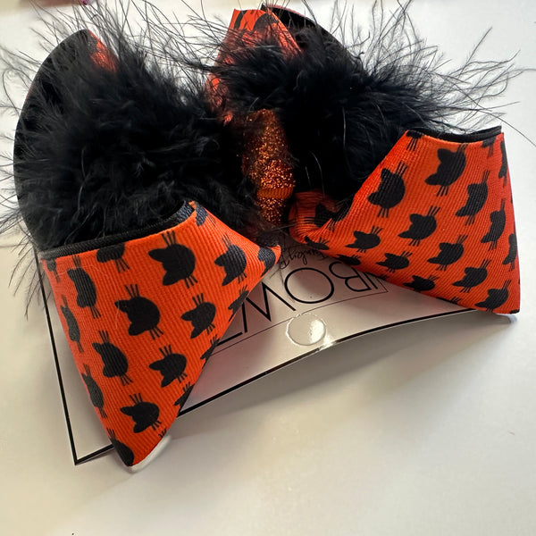 Black Cat Halloween Bows ~Spooky Season ~ Limited Time & Limited Quantiles Halloween Fun Bows