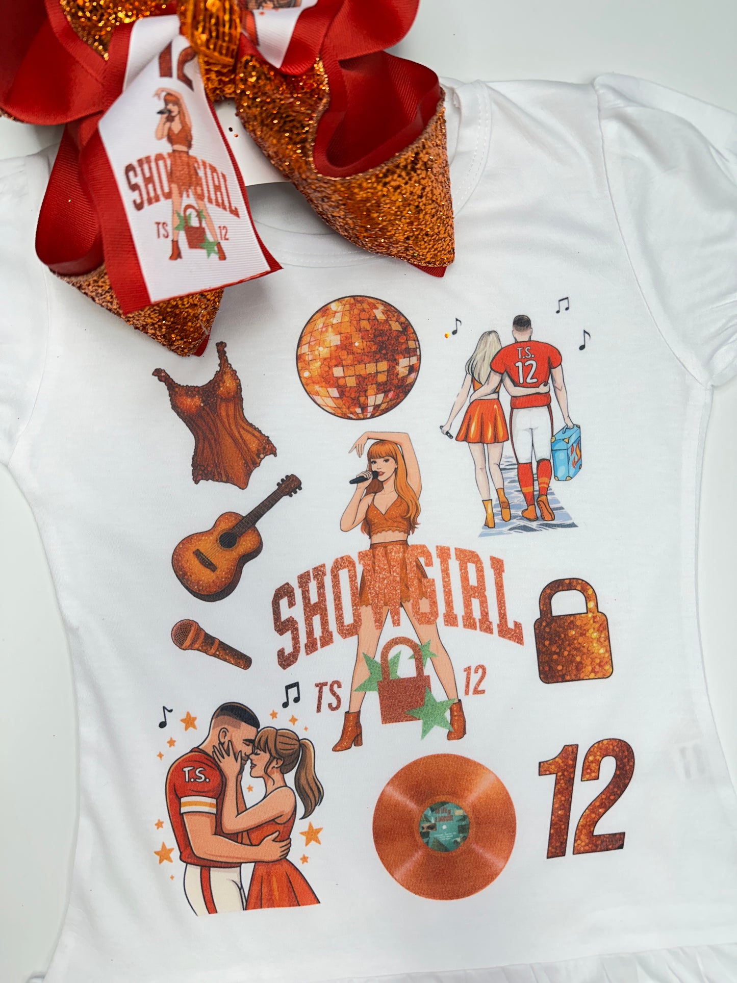 TS Show Girl Inspired Hairbow + Matching Tee~ Exclusively at iBOWZ