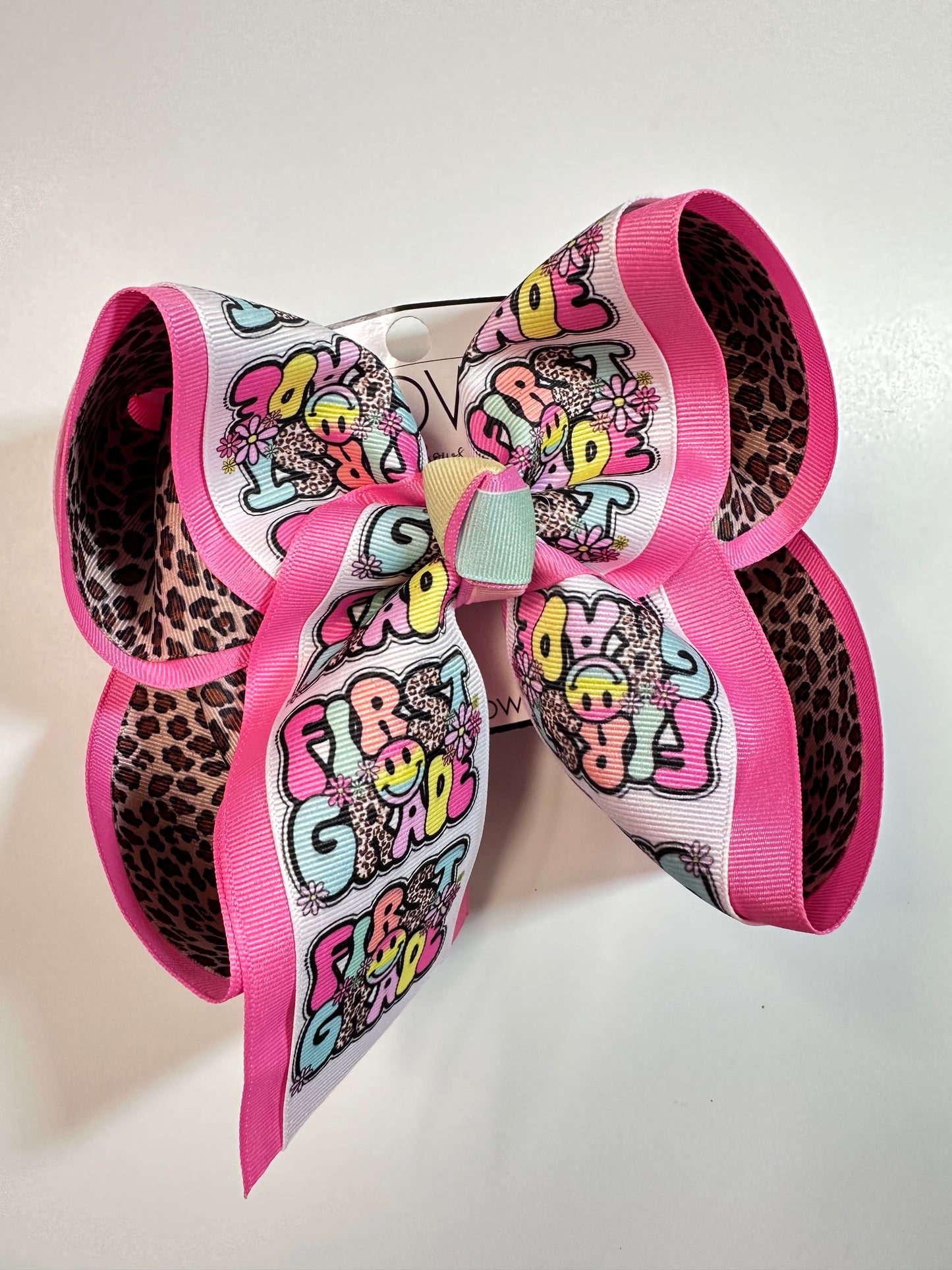 School Grade Fun bow & Matching Tee  ~ Choose your Grades~   Exclusively at iBOWZ ~Perfect for Back to School & First day of School pics~  Limited Time Only