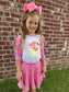 Vintage Pink Santa ~ One of Our Best Sellers ~  The Pink Santa Tee & Matching Hairbow Combo or Bow Only or Tee Only