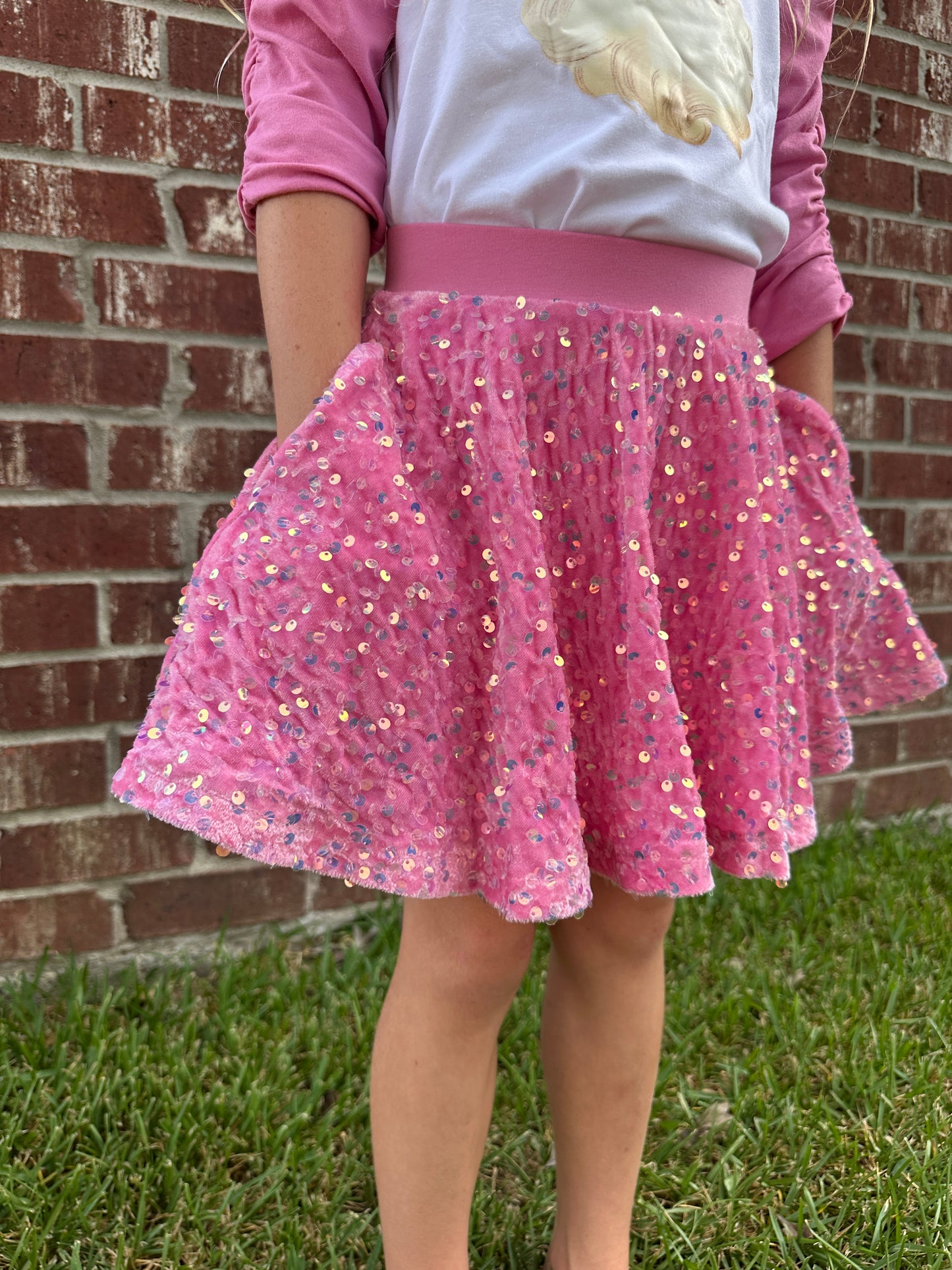 Vintage Pink Santa ~ One of Our Best Sellers ~  The Pink Santa Tee & Matching Hairbow Combo or Bow Only or Tee Only